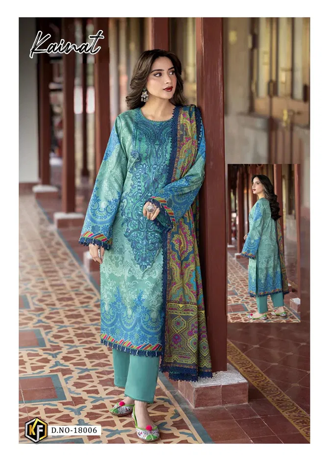 Kainat Vol 18 By Keval Fab Heavy Luxury Lawn Cotton Dress Material Orders In India